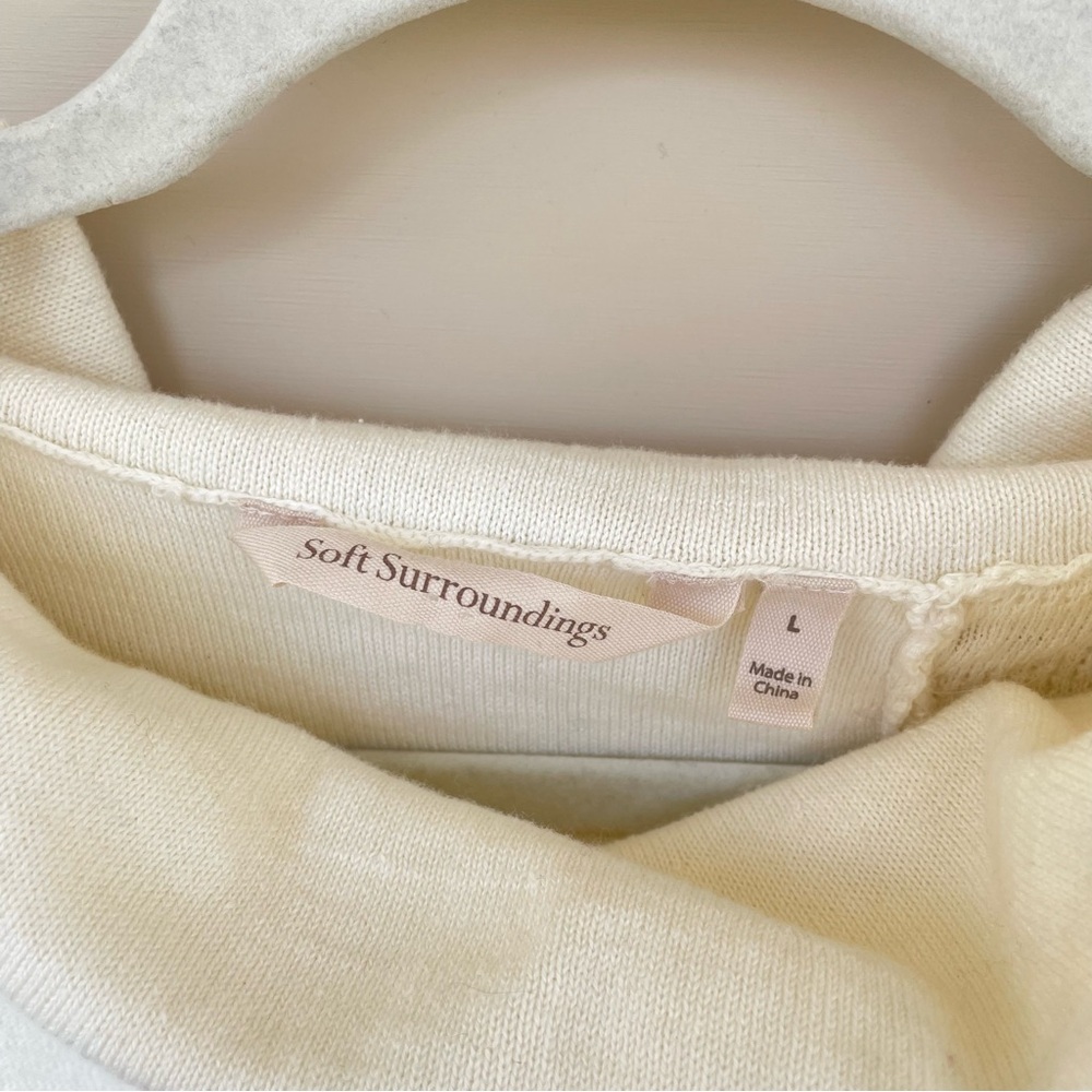 Soft Surroundings Cowl Neck Split Design Lightwei… - image 5